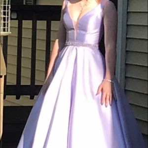 Lilac prom dress